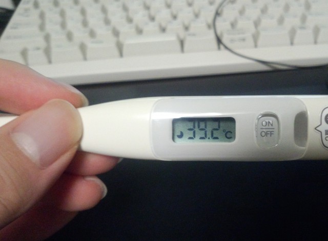 体温が39.2度に